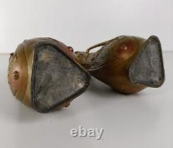 Art Nouveau Fairy Vase Pair by Jean Garnier, French Antique Jugendstil Signed