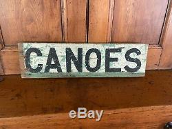 Awesome Antique Pair Of Early Painted Ad Signs Nice Folk Art Aafa