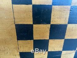 Awesome Pair Of Antique Early Painted Checker Boards Nice Folk Art Aafa