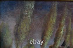 Beautiful Painting Antique Landscape Animated Cavaliers Couple 2014 R. J Bizet #1