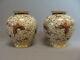 Beautiful Pair Of Antique Japanese Satsuma Thousand Butterflies Signed Vases