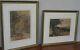 Beautiful Pair Of Antique Water Colours 19th Century Signed By Artist