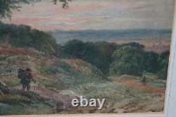 Beautiful Pair of Antique Water Colours 19th Century Signed by Artist