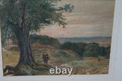 Beautiful Pair of Antique Water Colours 19th Century Signed by Artist