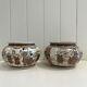 Beautiful Pair Of Antique Signed Meiji Period Satsuma Vases