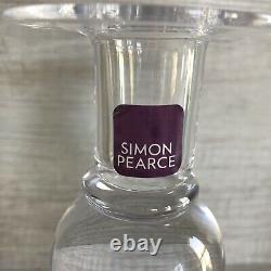 Brand New SIMON PEARCE Pair of Medium Hartland Candlesticks Signed with Gift Boxes
