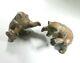 Charming Vintage Pair Of Signed French Patinated Bronze Bears, Pierre Chenet