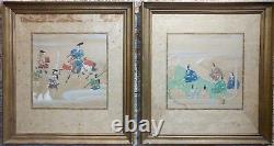 Chinese Antique Paintings on Paper a pair