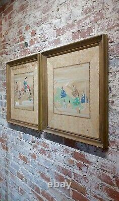 Chinese Antique Paintings on Paper a pair