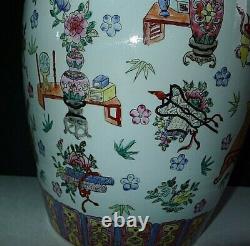 Chinese Antique Pair Of Sacred Objects Vases Vase Hand Painted Signed Estate