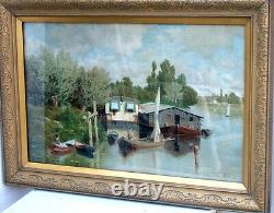 Claude Francois Auguste Mesgrigny Pair of Framed Antique Seascape Prints