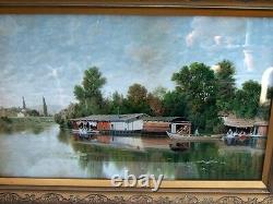 Claude Francois Auguste Mesgrigny Pair of Framed Antique Seascape Prints