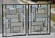 Clear Geo 16 X 20 Pair Of Beveled Stained Glass Window Panels
