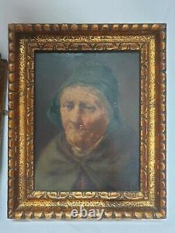 David W. Haddon C 1900 Pair Antique Portrait Oils Fisherman Wife Newlyn Cornwall