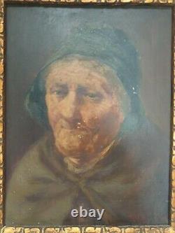 David W. Haddon C 1900 Pair Antique Portrait Oils Fisherman Wife Newlyn Cornwall