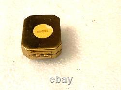 Divine Miniature Powder Glove Compact Dancing Couple Signe Original Puff Antique