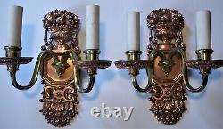 E F Caldwell Signed Sconces Circa 1910. Restored & Rewired! Offers Welcome