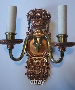 E F Caldwell Signed Sconces Circa 1910. Restored & Rewired! Offers Welcome