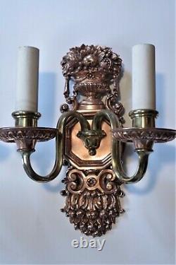 E F Caldwell Signed Sconces Circa 1910. Restored & Rewired! Offers Welcome