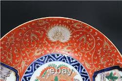Early 20C Antique Chinese Porcelain Pair of Plates Signed with Dragons & Crown