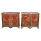 Extremely Rare Pair Of Large Scale Signed Maison Jansen Chinoiserie Buffets