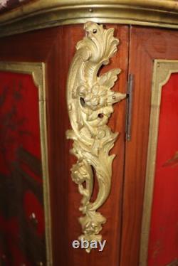 Extremely Rare Pair of Large Scale Signed Maison Jansen Chinoiserie Buffets