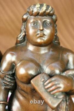 Fernando Botero, Bronze Sculpture, English Couple Brown Patina Signed Hot Cast