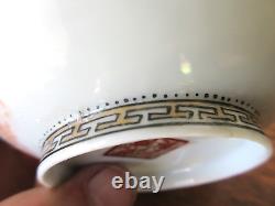 Fine Mirror Pair Chinese Porcelain Bowls Hand Thrown Painted Signed