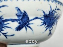 Fine Pair Signed Antique Chinese Blue White Republic Period Bowls