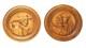 French Antique Pair Medallions Renaissance Man Woman Carved Wood Plaque Signed