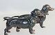 Hand Painted Austrian Bronze Pair Of 2 Dachshund Dogs Signed