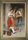 Hand Painted Old Master-art Antique Oil Painting Farm Couple On Canvas 24x36