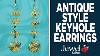 How To Make Antique Style Keyhole Earrings Jewelry 101