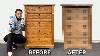 How To Strip Furniture Using Oven Cleaner Antique Dresser Makeover