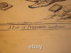 James Gillray engravings 1851 a pair of polished gentlemen quality print