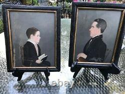 Jasper Miles Americana Portraits -Pair on Wood