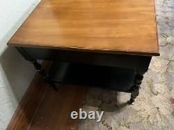 Lambert Hitchcock Signed Pair of Side End Tables