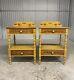 Lambert Hitchcock Signed Pair Of Side End Tables Nightstands / L. Hitchcock