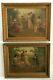Louis Doret Beautiful & Rare Matching Pair 19thc Finely Done Oil Paintings