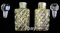 MATCHING PAIRVintage Czech Bookend Perfume BottlesSignedRAREVery Collectible