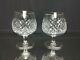 Mint! Vintage Waterford Alana Brandy Snifters Set Of 2 Signed Gothic Pair