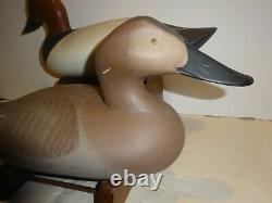 Madison Mitchell Pair Canvasback Duck Decoys, Vintage Signed 1970