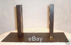 Magnificent 1900s Hagenauer, Bronze Handmade Pair Of Book Ends Signed