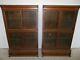 Match Pair Of Stackable Quarter Sawn Signed Danner Bookcases With Drawers