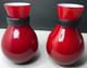 Murano Pair Vase Fasciati Signed Moore Salviati Vintage Antique