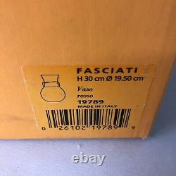 Murano Pair Vase Fasciati Signed Moore Salviati Vintage Antique