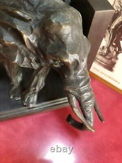 My Dads wonderful Desk. Elephant Book Ends solid bronze