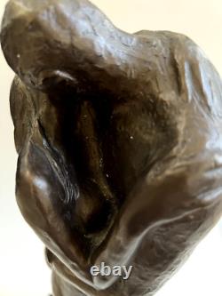 Nude Embrace Sculpture of a Couple by Austin Prod, Signed, 1981 Vintage, 21