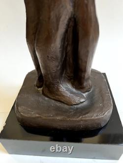 Nude Embrace Sculpture of a Couple by Austin Prod, Signed, 1981 Vintage, 21