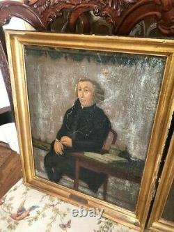 Original Pair Antique Aren Bakker (1806-1843) Dutch Painting Signed & Framed